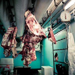 Butcher in a truck